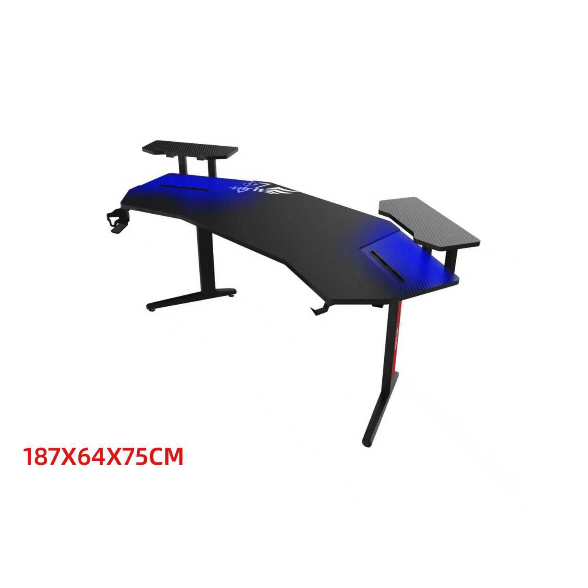 Curved XXL RGB Gaming Desk (187cm)
