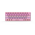 Diamond Star MH7288 Wired Mechanical Keyboard (60% Layout, Outemu Red Switches, Detachable USB-C) - Pink