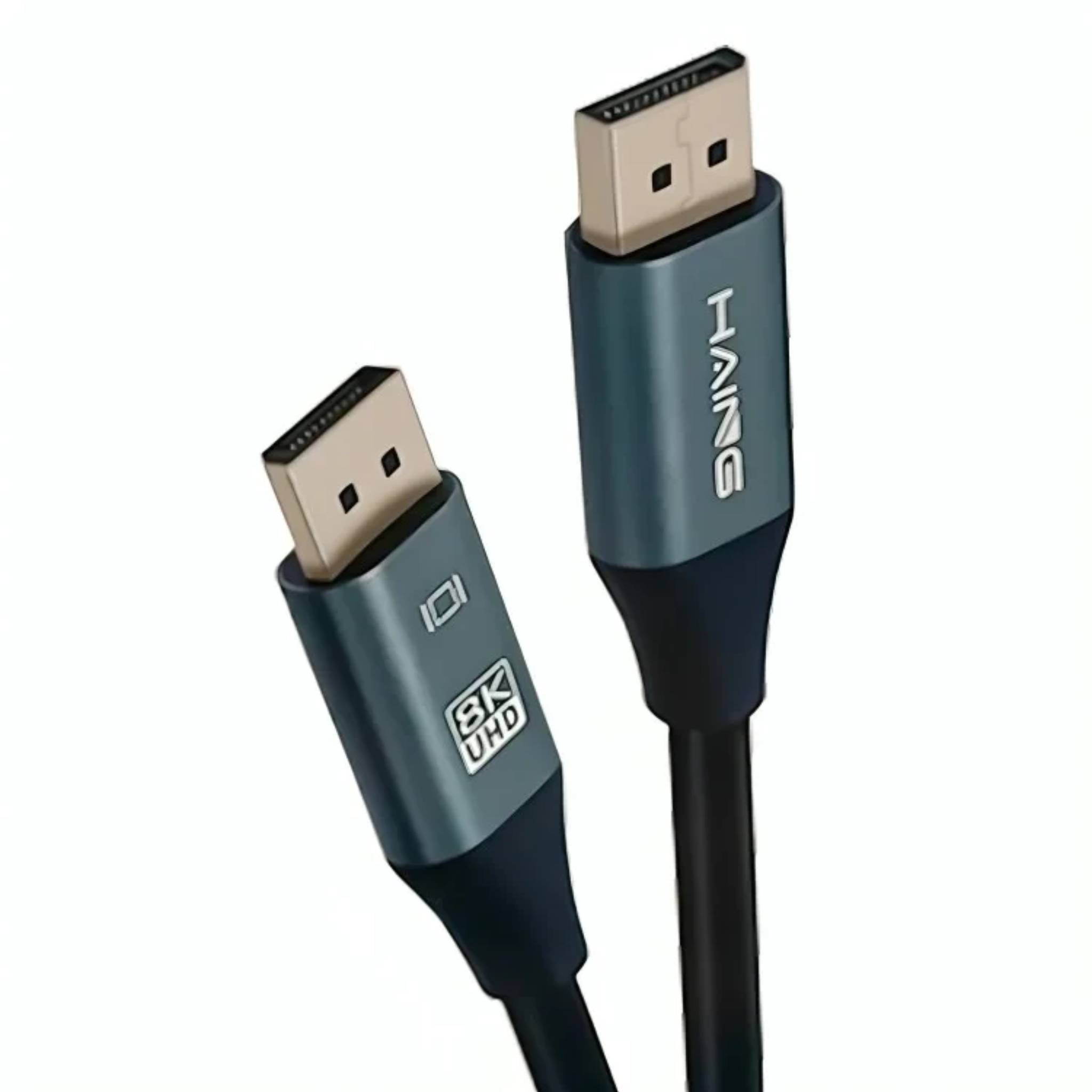 HAING HI-2015-HUD Display Port Cable (Supports up to 8K Resolution @ 60Hz, Super-Fast & High-Quality durable DP Cable)