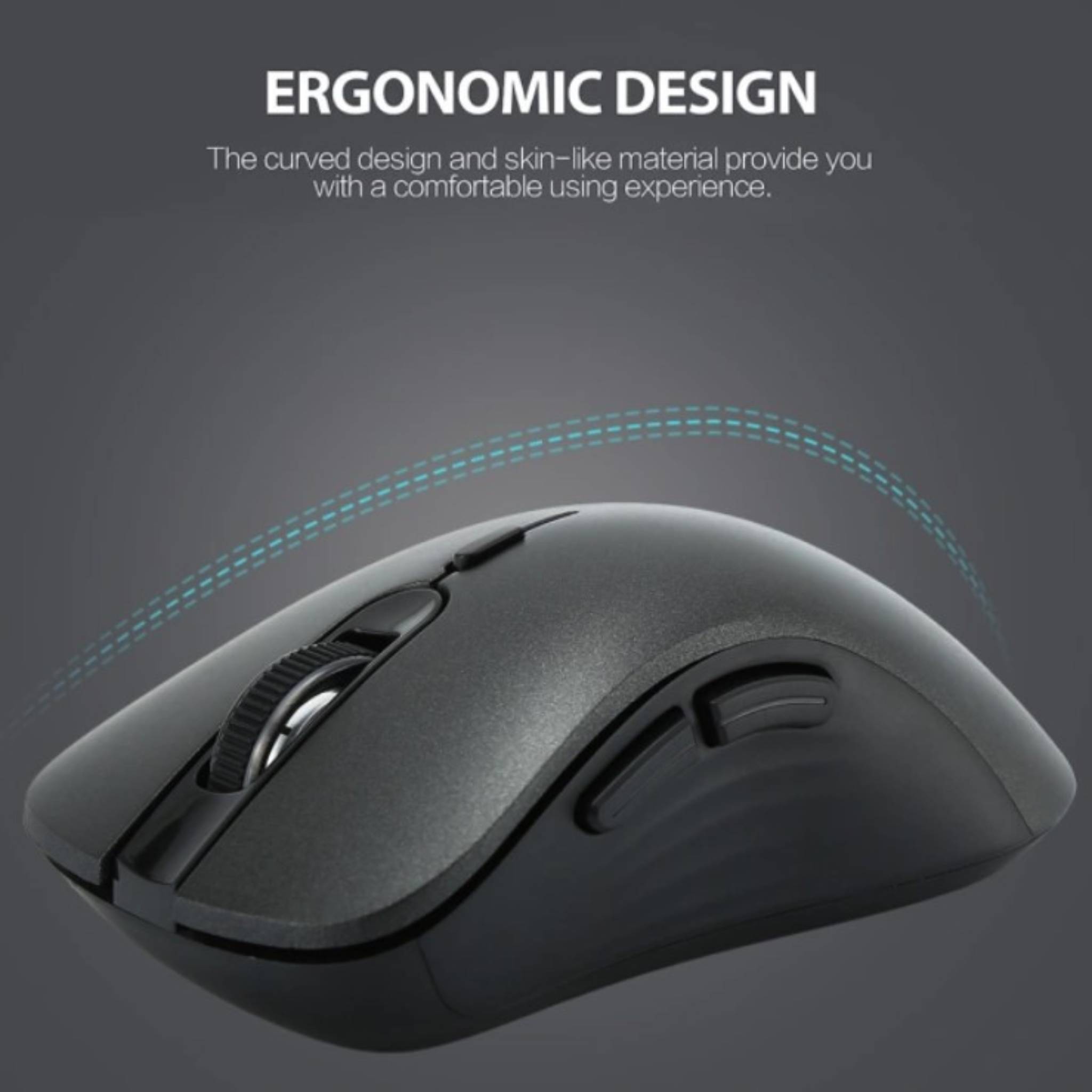 HAING HI-T122 Wired Gaming Mouse (3200 DPI, 6 Buttons, Multi-Color Breathing LED) - Black