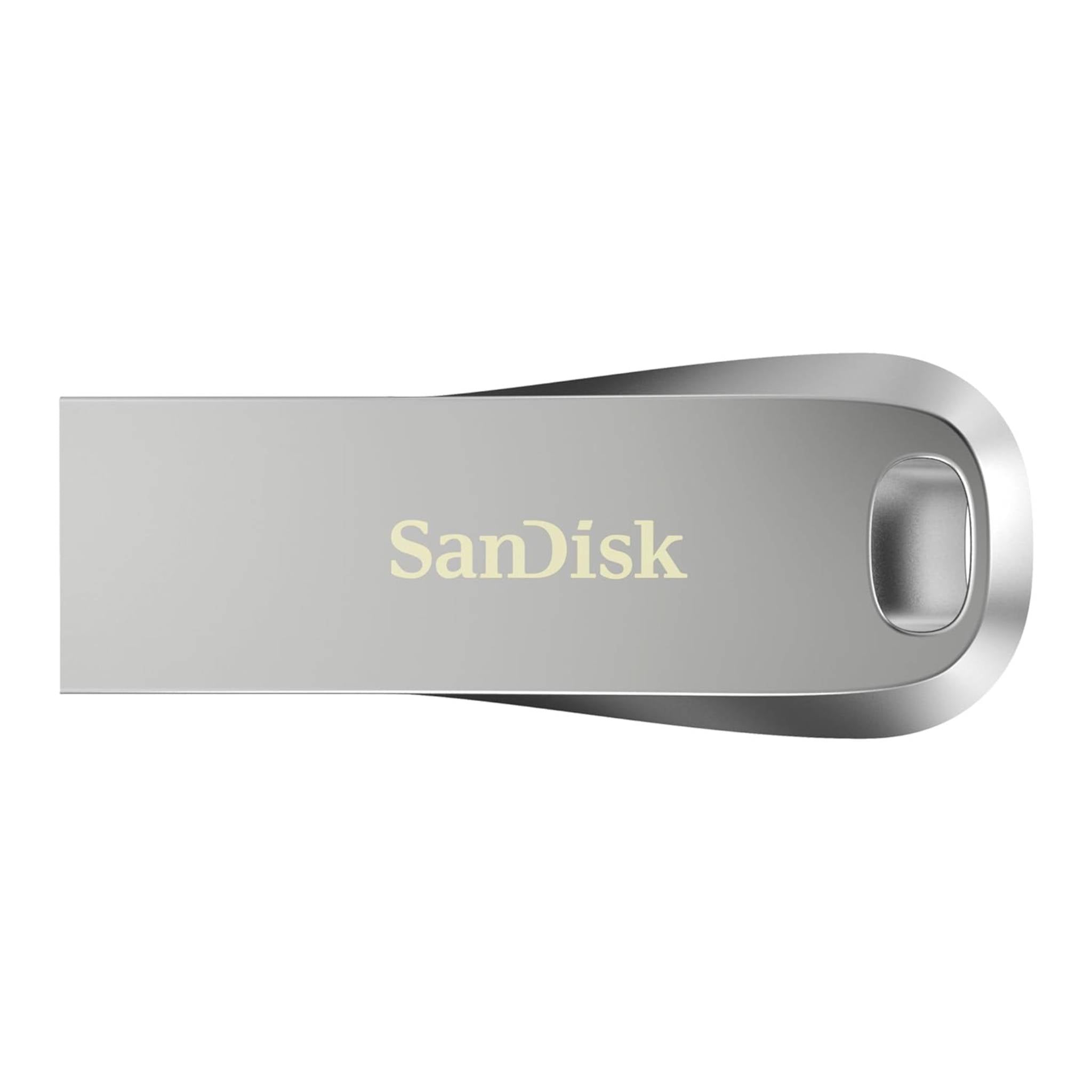 SanDisk Ultra Luxe USB 3.1 Gen 1 Flash Drive (64 GB, 150MB/s Read Speed, Metal Casing) - Silver