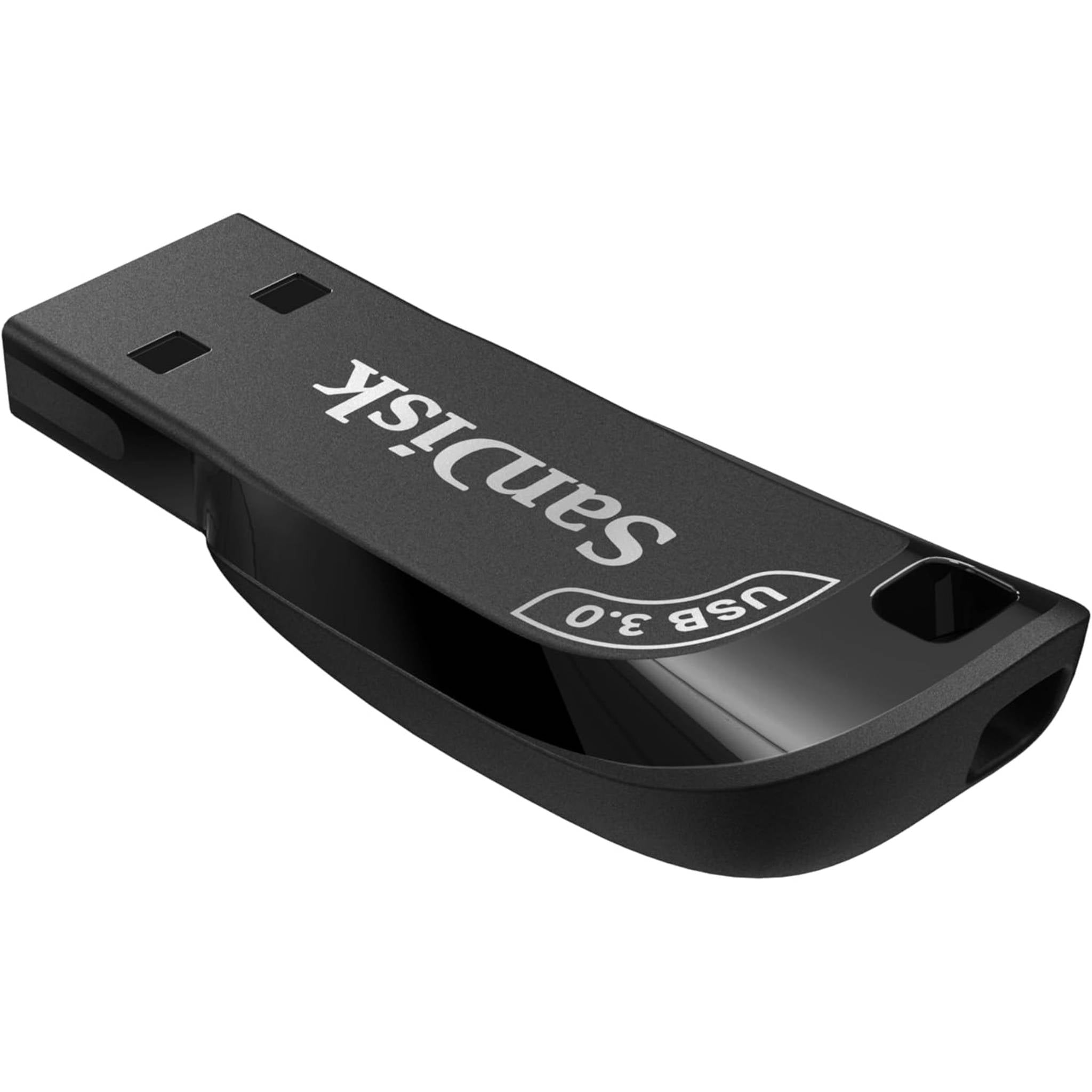 SanDisk Ultra Shift USB 3.0 Flash Drive (64 GB, 100MB/s Read Speed, Cap-less Sliding Design) - Black