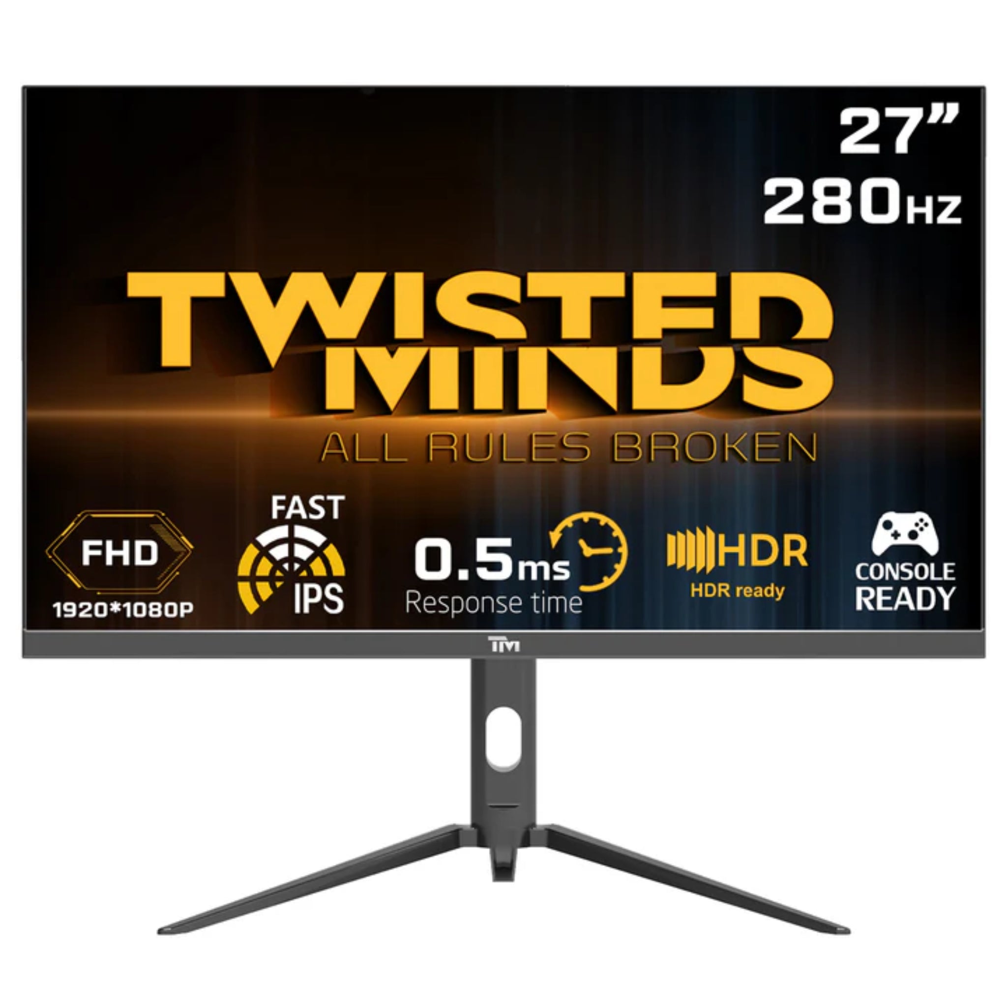 Twisted Minds Supreme Series Flat 27" FHD - 280HZ 0.5MS Fast IPS HDMI 2.1 Gaming Monitor - TM27FHD280IPS