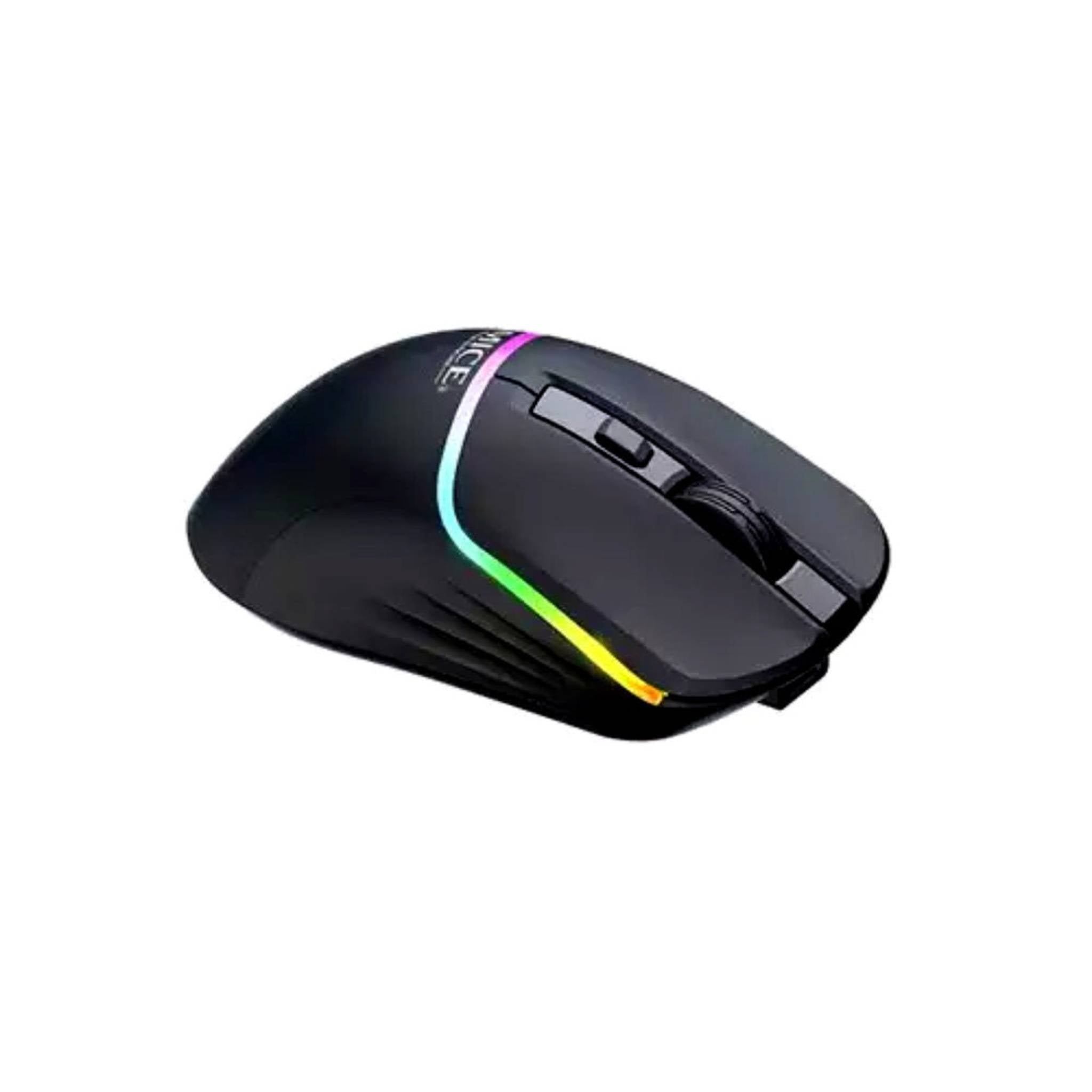 iMice T20 Wired Gaming Mouse (6600 DPI, 6 Programmable Buttons, 7-Color RGB Backlight) - Black